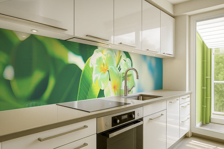 Küchenrückwand Exotische Blumen
