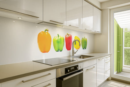 Küchenrückwand Bunte Paprika