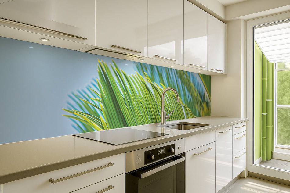 Küchenrückwand Palmenblätter Tropisch