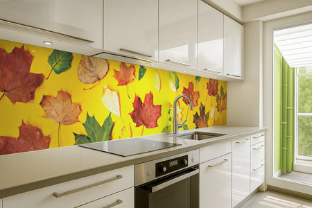 Küchenrückwand Herbstblätter