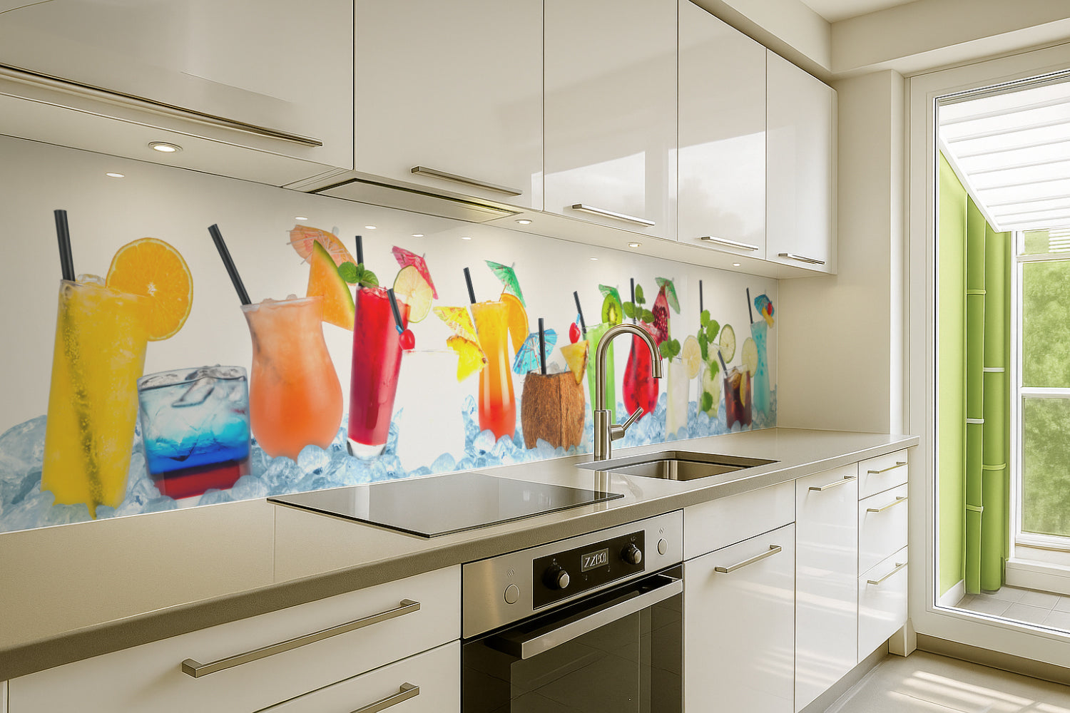Küchenrückwand Bunte Cocktails