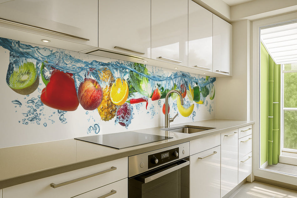 Küchenrückwand Obst & Gemüse Splash