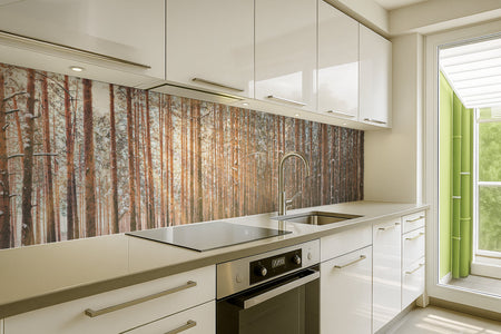 Küchenrückwand Waldmotiv