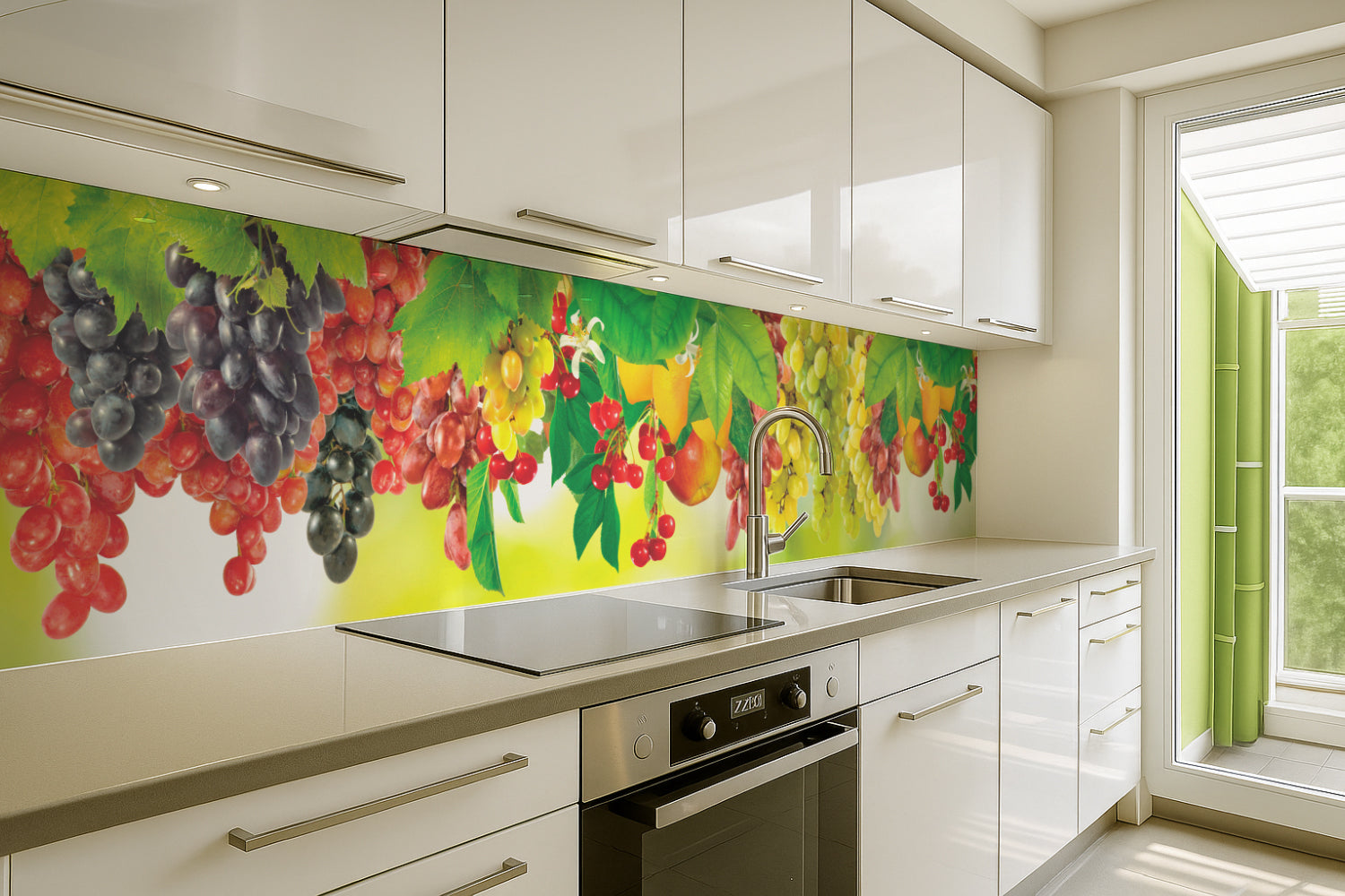 Küchenrückwand Früchte & Trauben Bunt