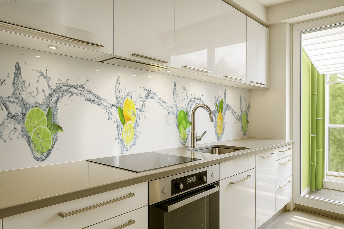 Küchenrückwand Zitrone & Limette