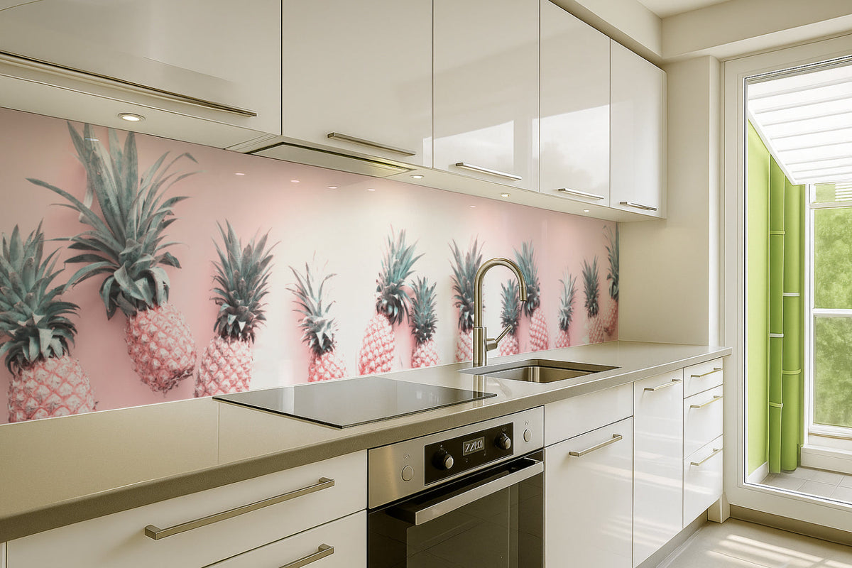 Küchenrückwand Stylische Ananas Design