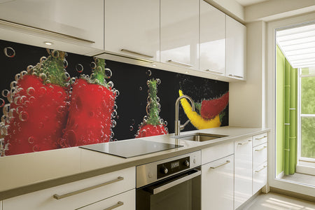 Küchenrückwand Rote & Gelbe Chili