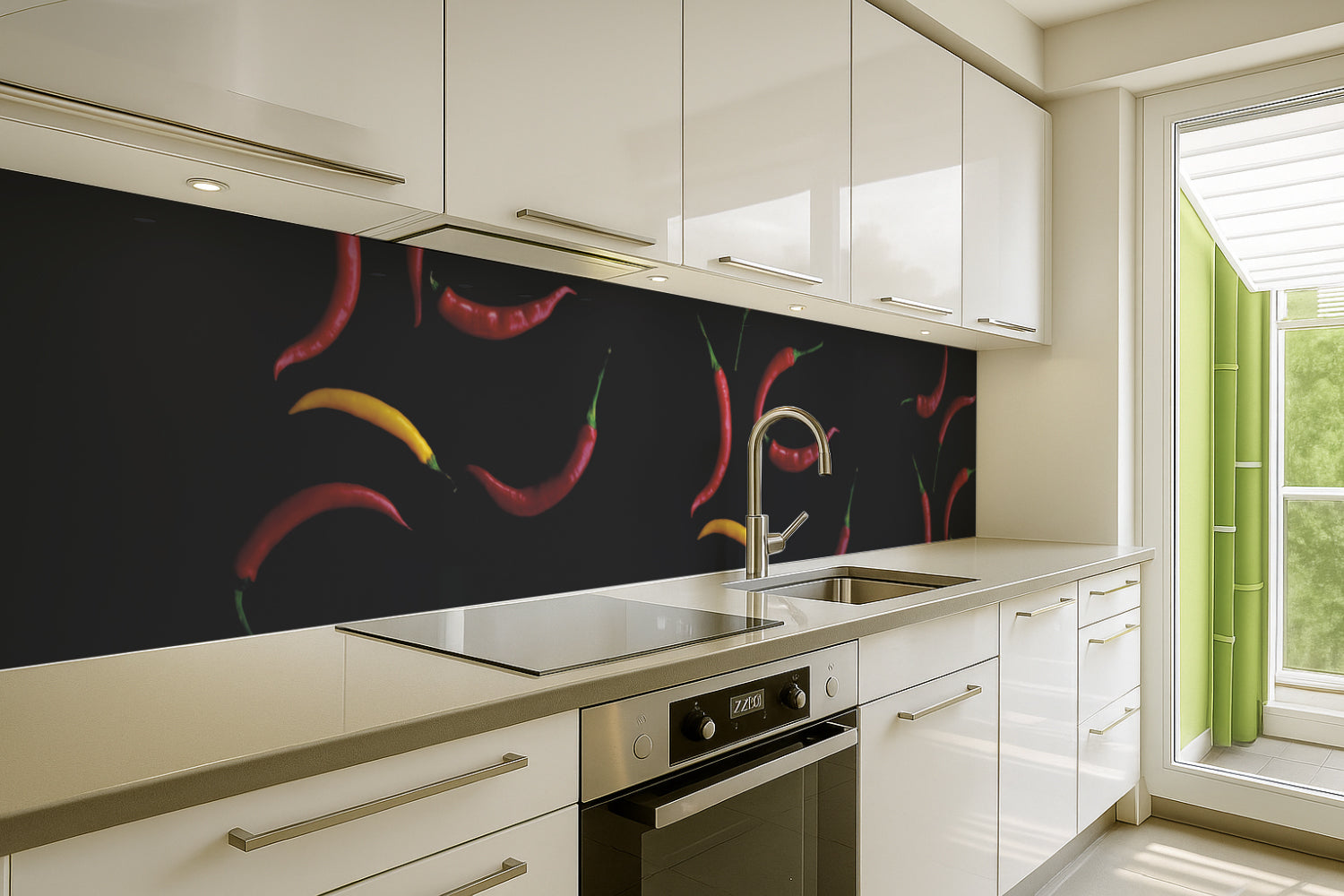 Küchenrückwand Chili Design