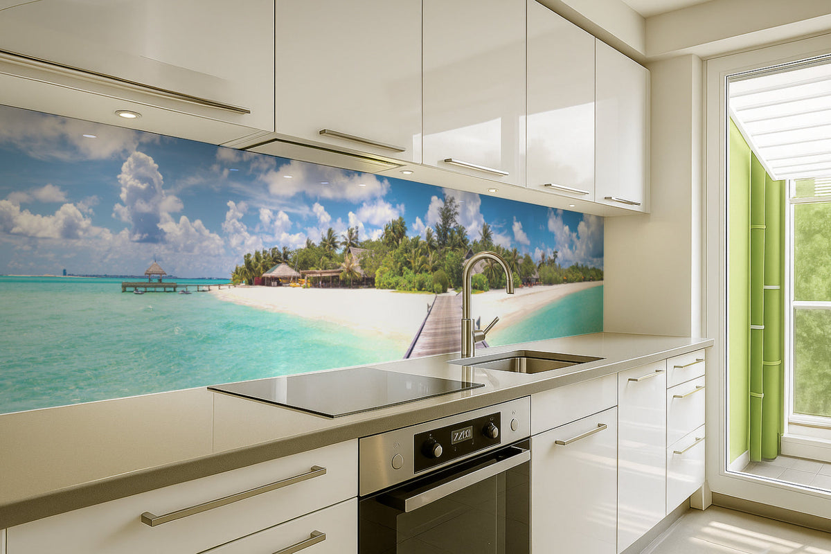 Küchenrückwand Tropischer Inseltraum