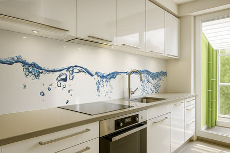 Küchenrückwand Sprudelndes Wasser