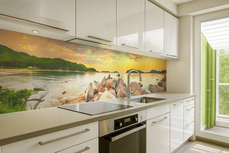 Küchenrückwand Sonnenuntergang am Meer