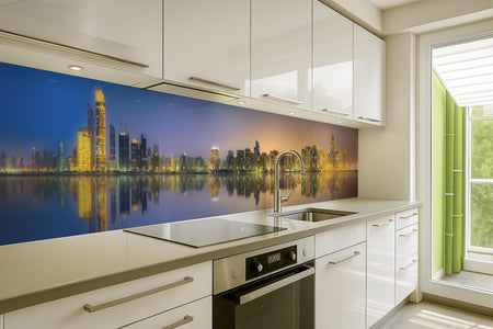 Küchenrückwand Modernes Stadtpanorama