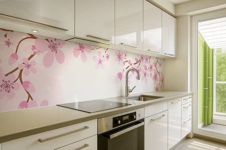 Küchenrückwand Frühlingsblüten