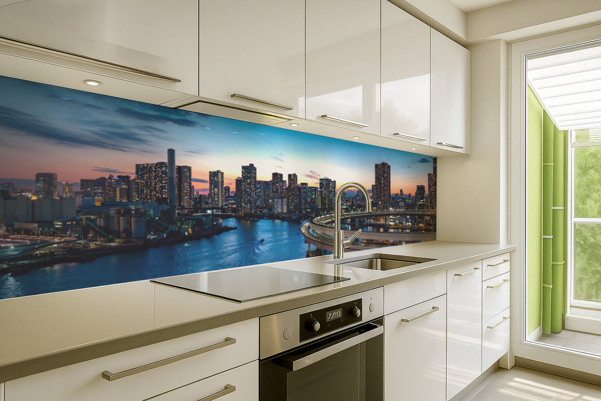 Küchenrückwand Urban Sunset