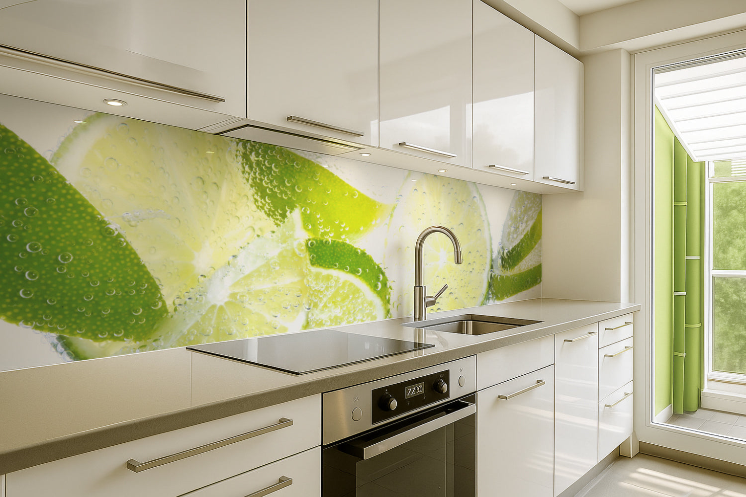 Küchenrückwand Spritzige Limetten