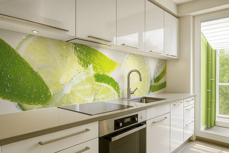 Küchenrückwand Spritzige Limetten