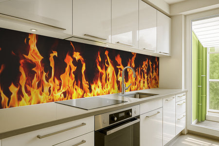 Küchenrückwand Feuer Flammen