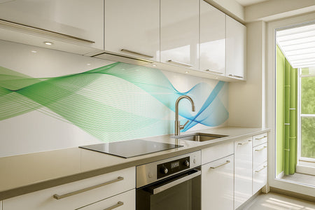 Küchenrückwand Abstrakte Wellen