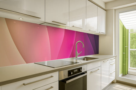 Küchenrückwand Abstrakt Pink Violett