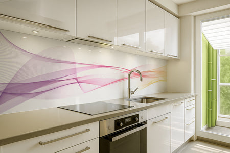 Küchenrückwand Elegant Pastellfarben