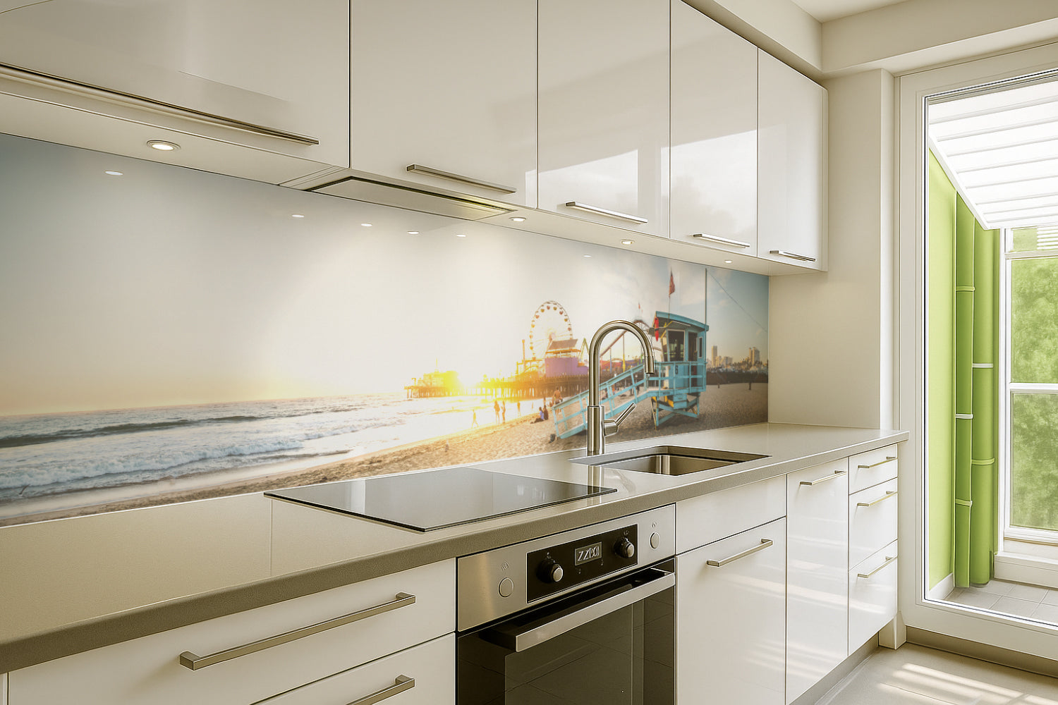 Küchenrückwand Strand Sonnenuntergang Kalifornien