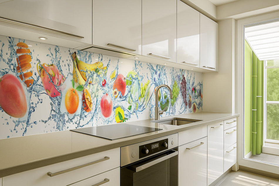 Küchenrückwand Obst im Wasser Splash