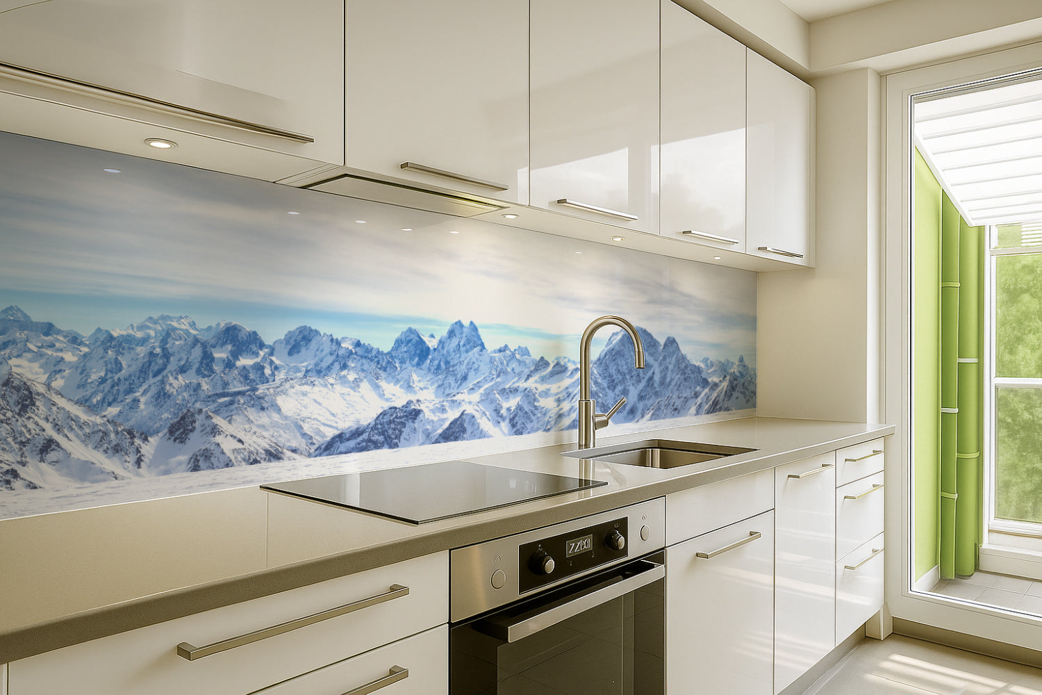 Küchenrückwand Panorama Winterberge