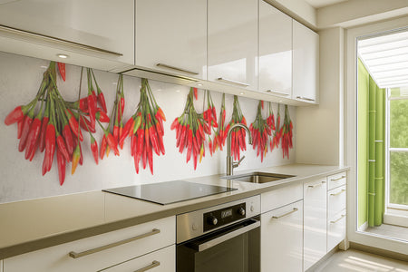Küchenrückwand Rote Chilischoten