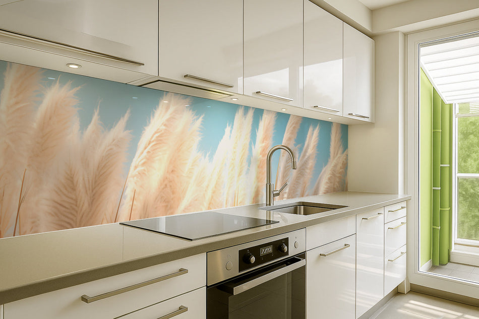 Küchenrückwand Boho Stil Naturmotiv