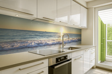 Küchenrückwand Strand und Meerblick