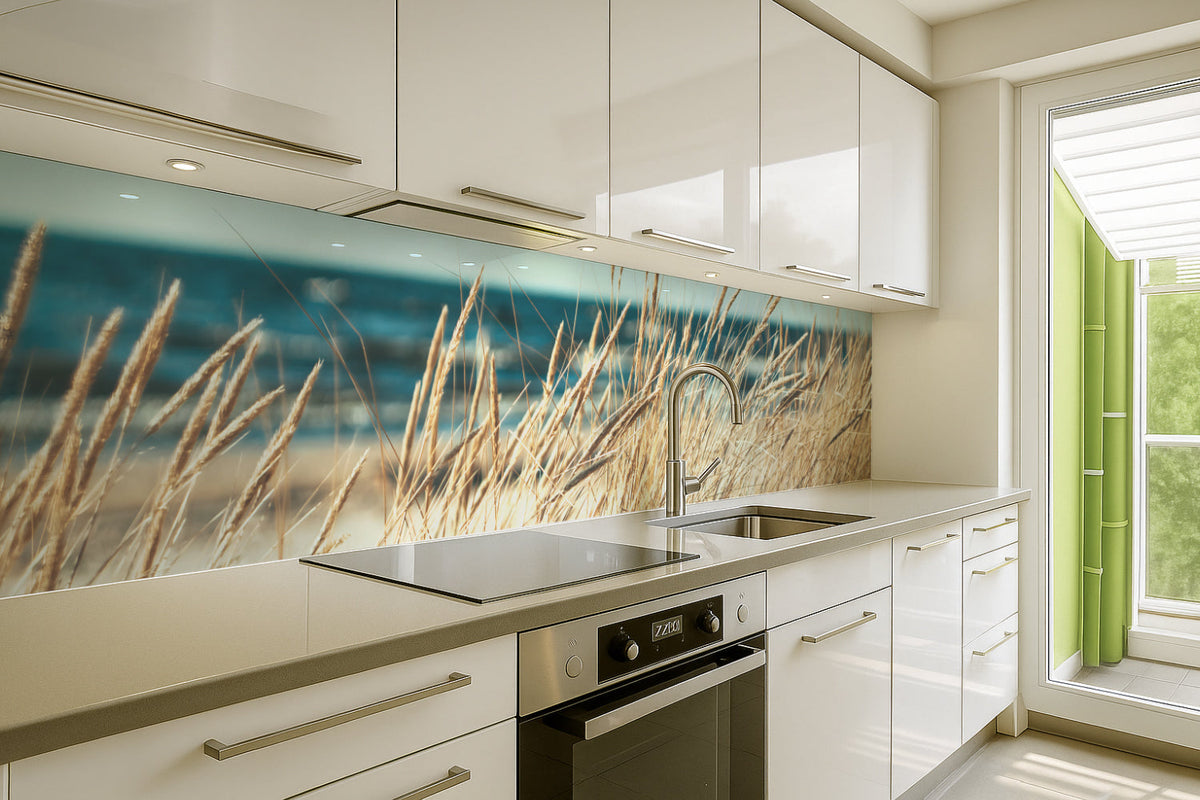 Küchenrückwand Dünengras am Meer