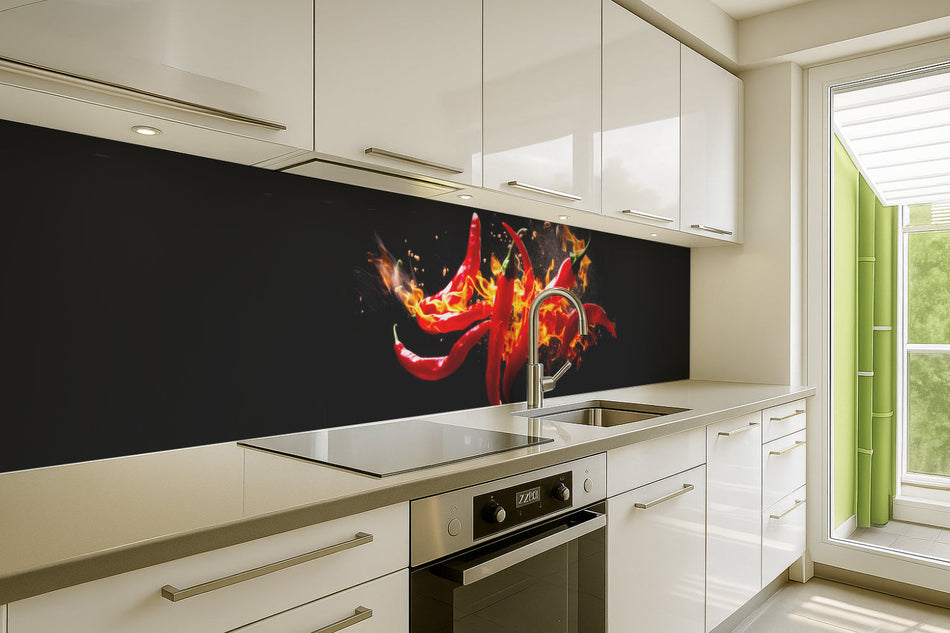 Küchenrückwand Feurige Chili
