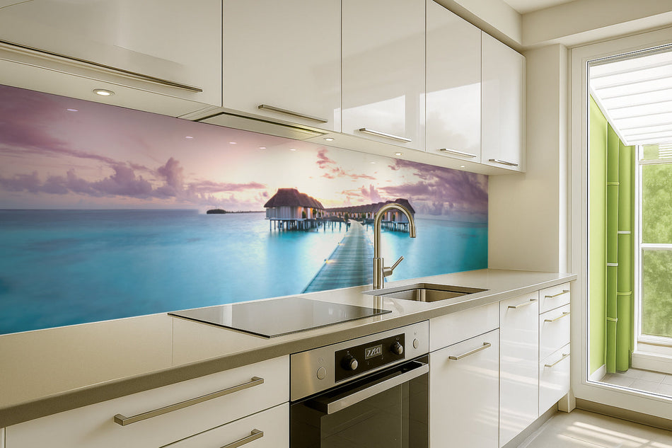 Küchenrückwand Tropisches Inselparadies