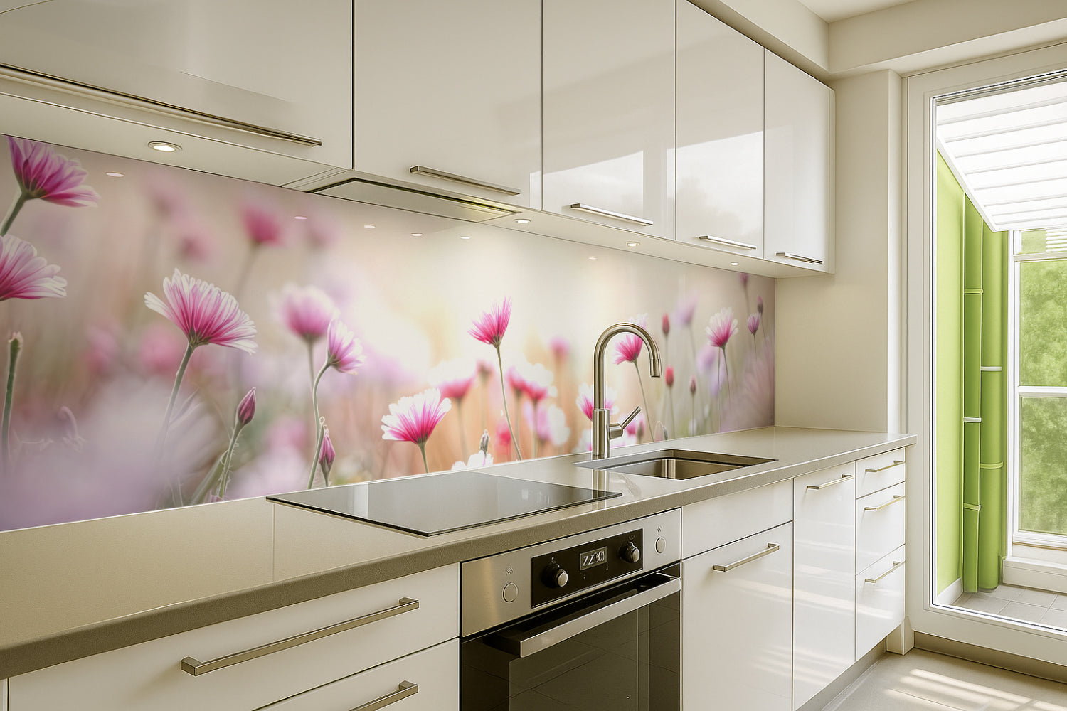 Küchenrückwand Frühlingsblumen