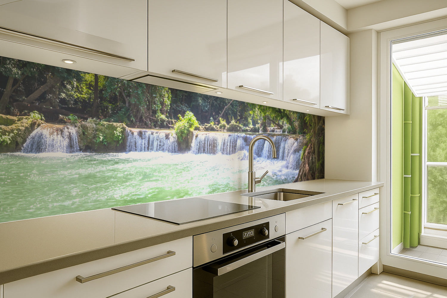 Küchenrückwand Wasserfall