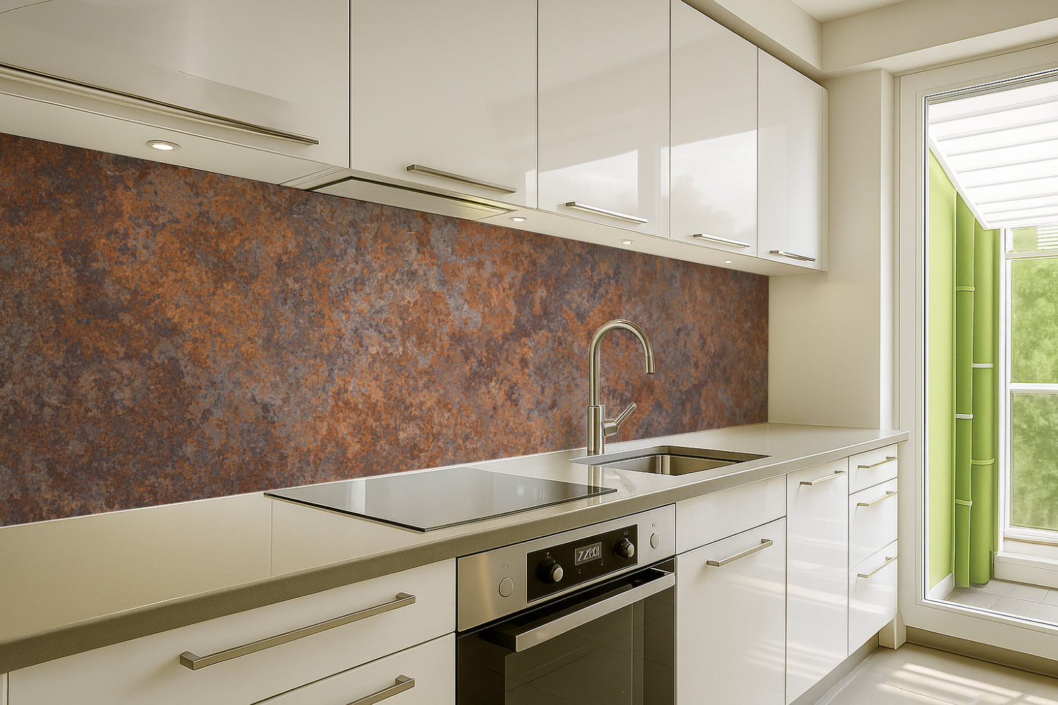 Küchenrückwand Rostoptik Dunkel