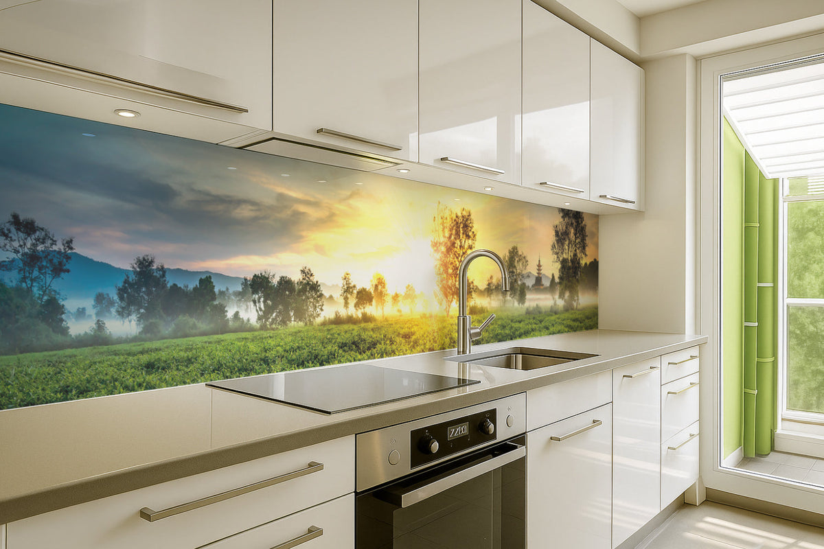 Küchenrückwand Sonnenaufgang