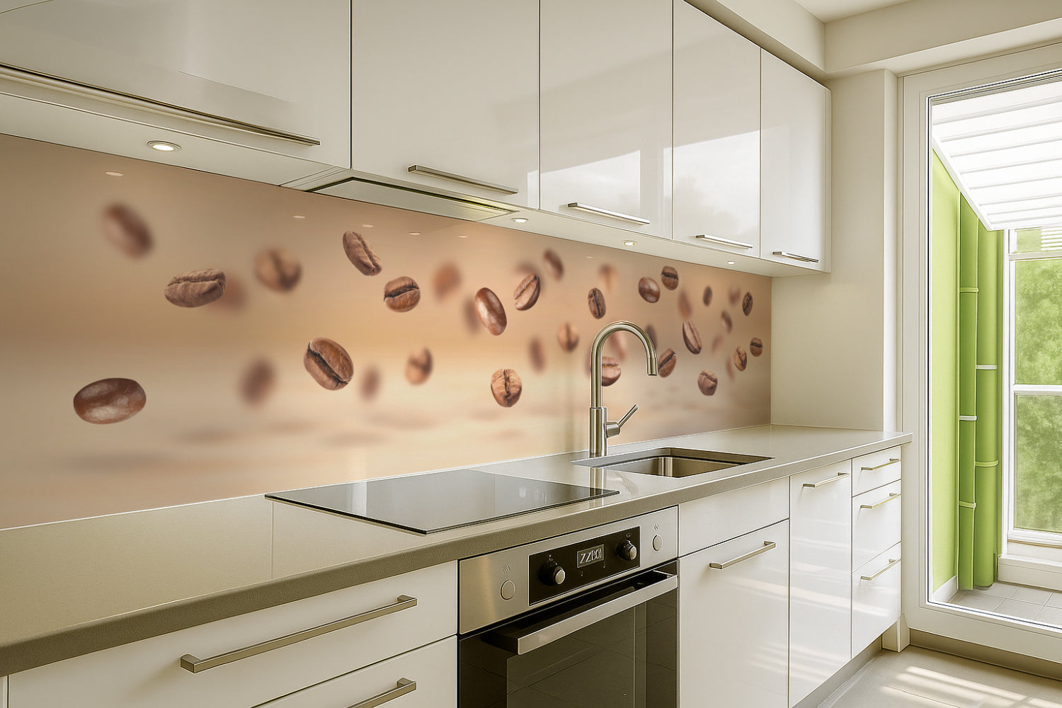 Küchenrückwand Kaffeebohnen Design