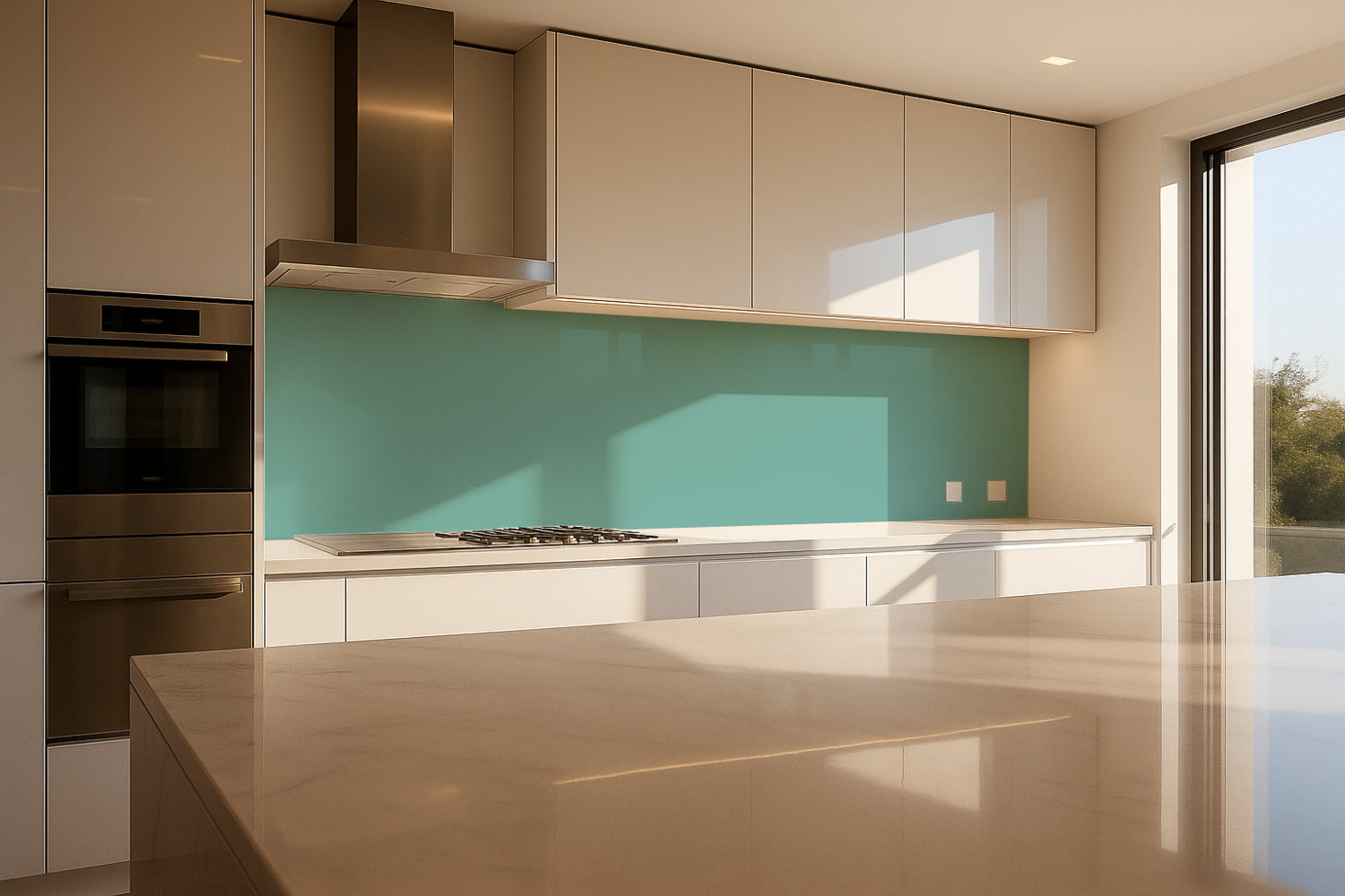 Küchenrückwand Einfarbig