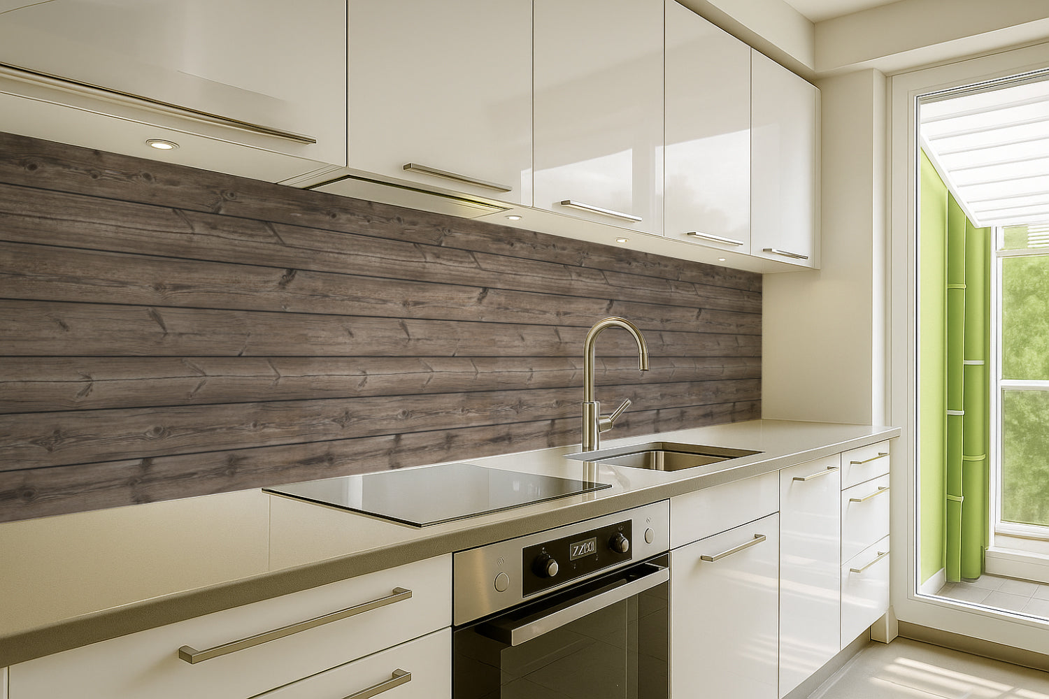 Küchenrückwand Holzoptik