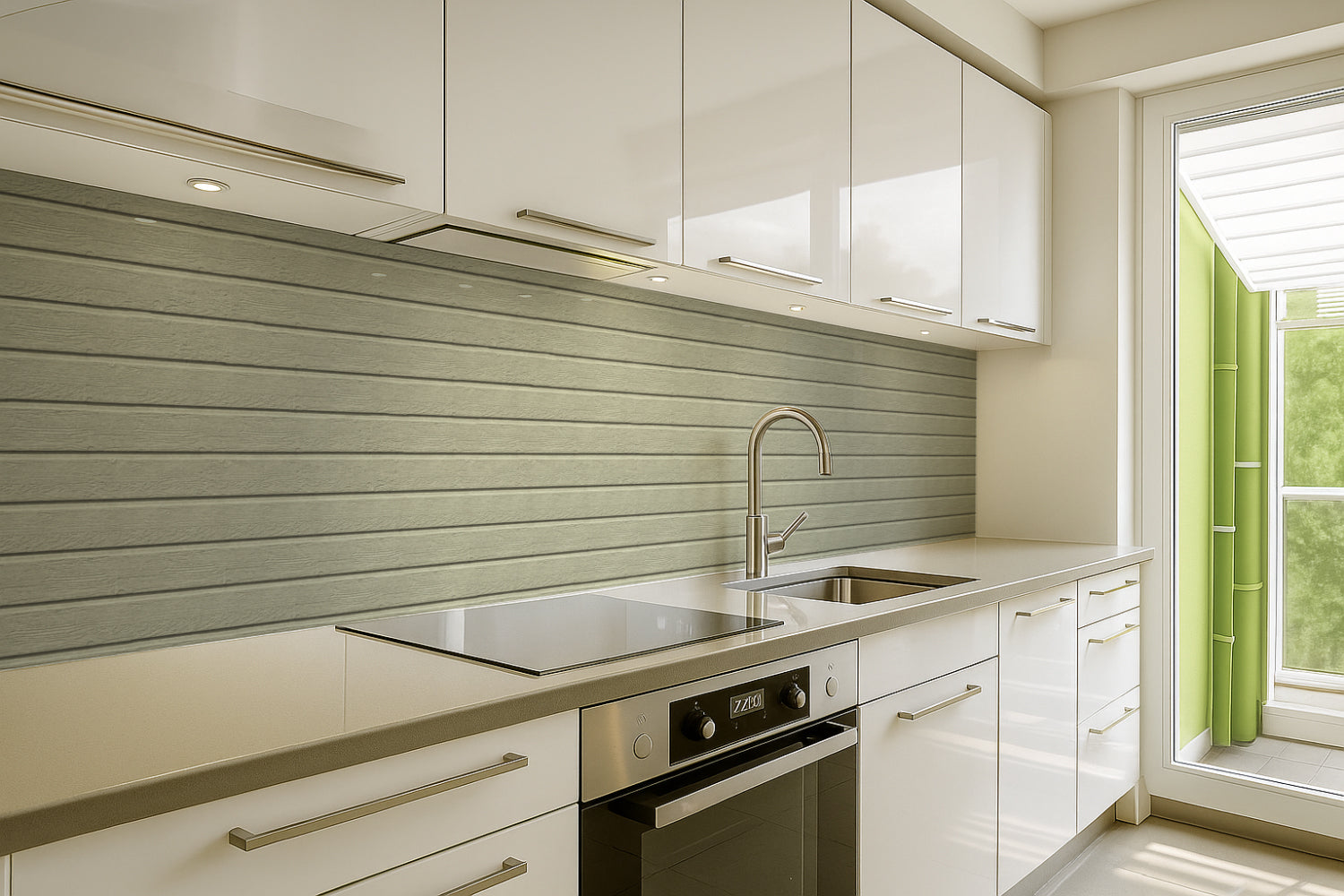 Küchenrückwand Holzoptik