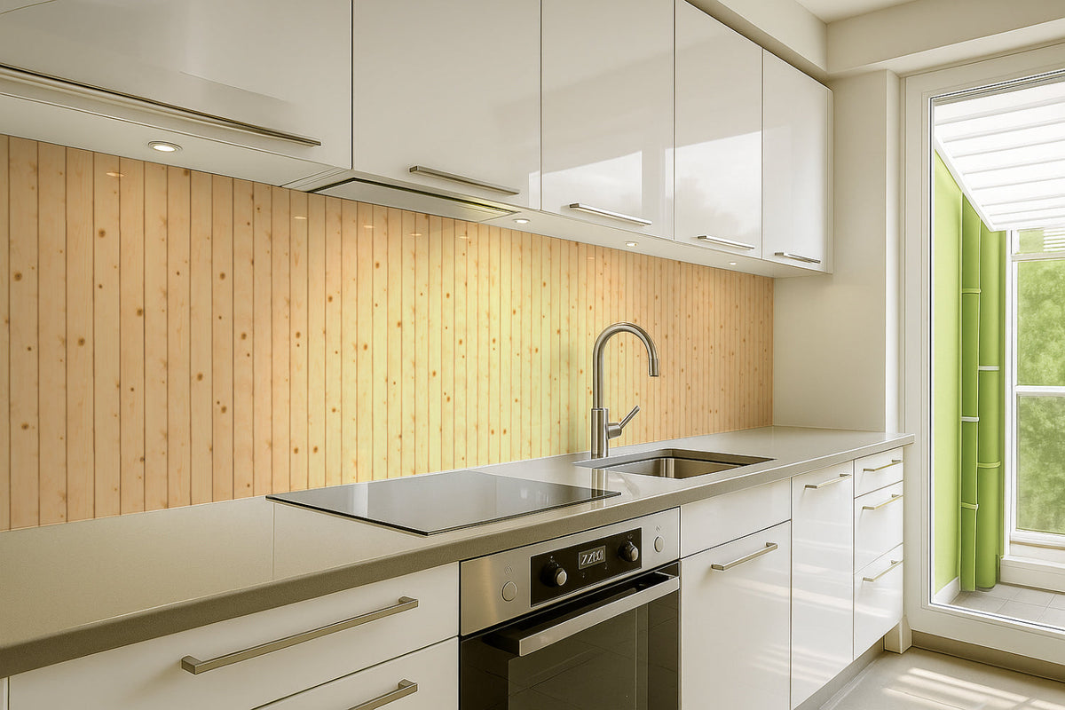 Spritzschutz Küche Holzoptik