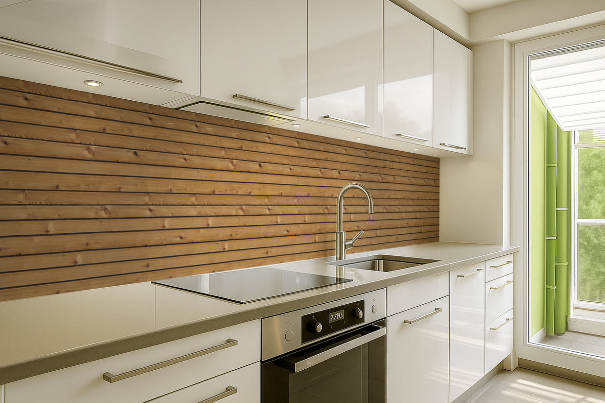 Küchenrückwand Holzoptik