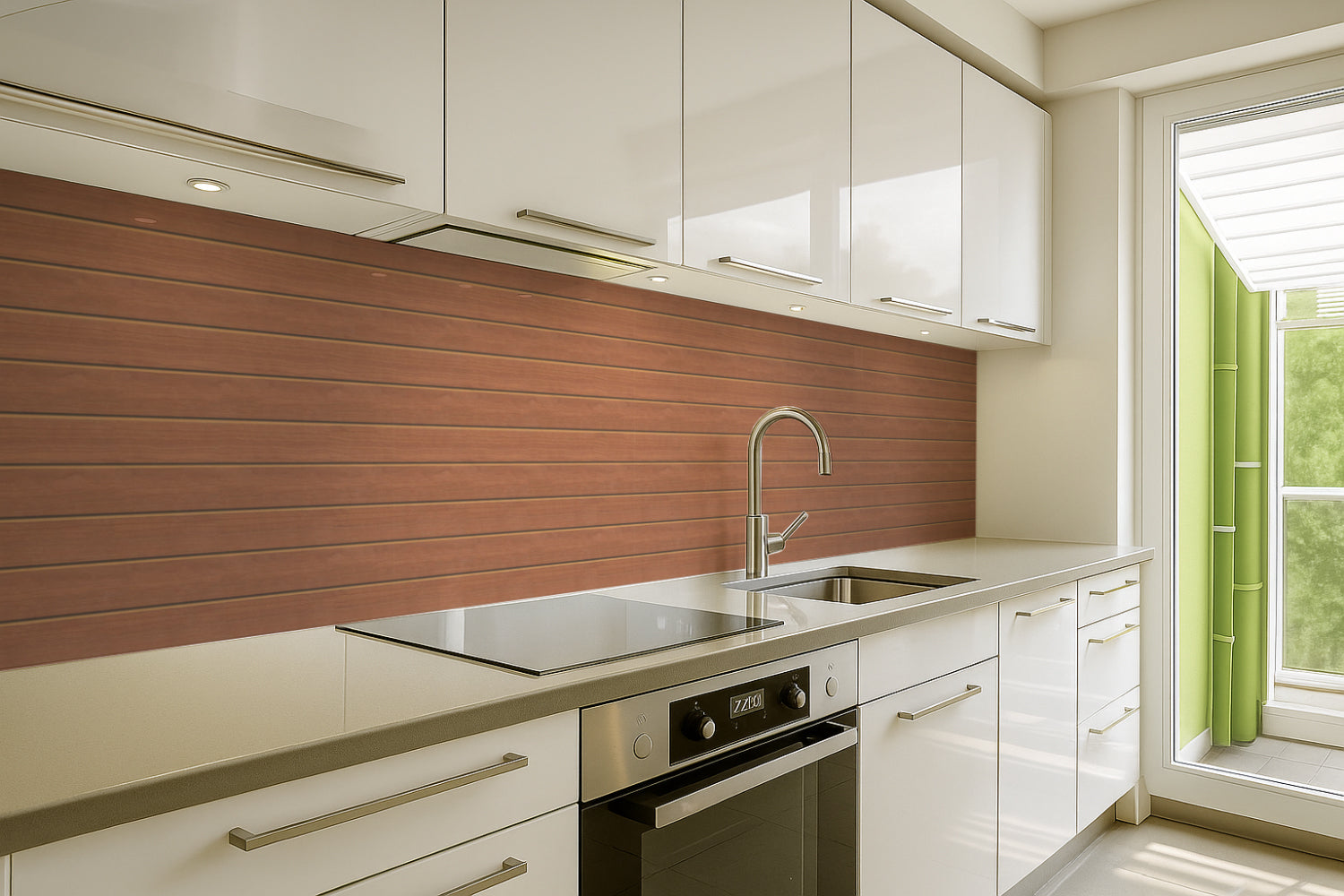 Küchenrückwand Holzoptik