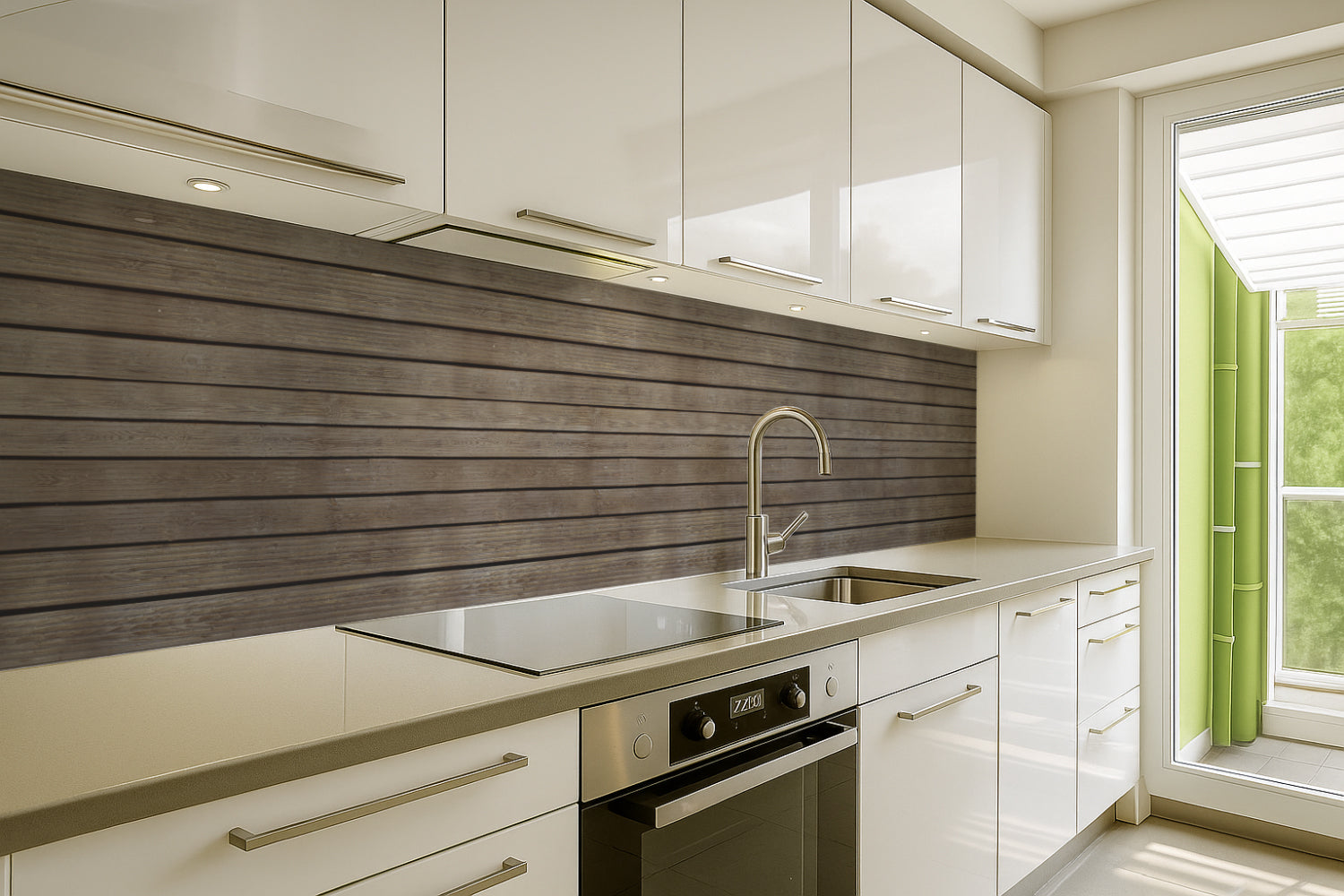 Küchenrückwand Holzoptik