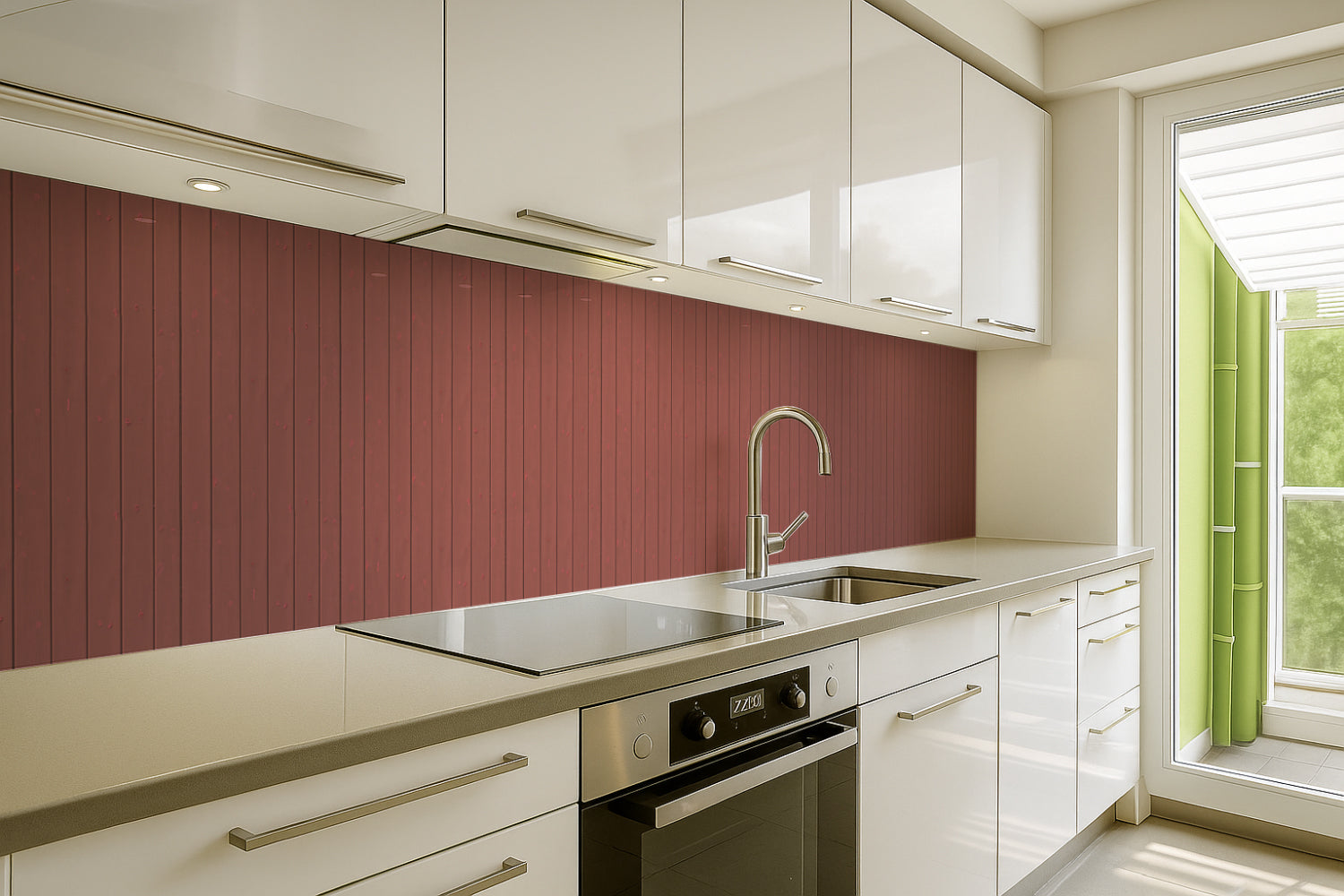 Küchenrückwand Holzoptik