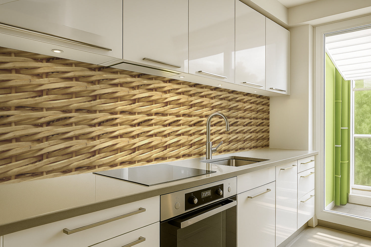 Spritzschutz Küche Holzoptik