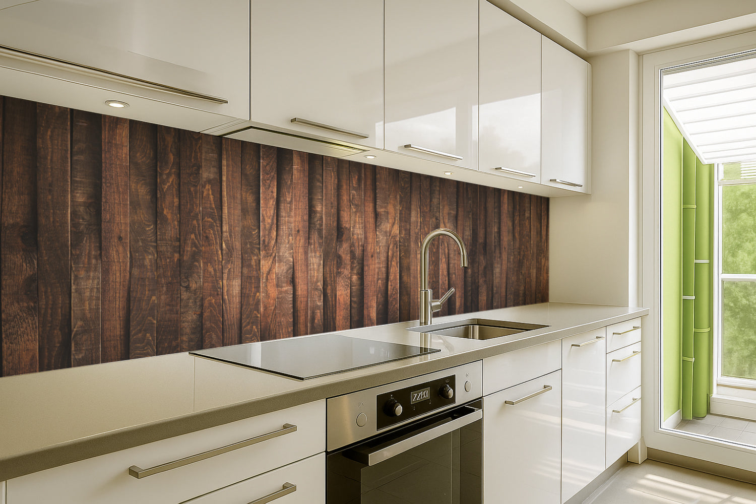 Küchenrückwand Holzoptik