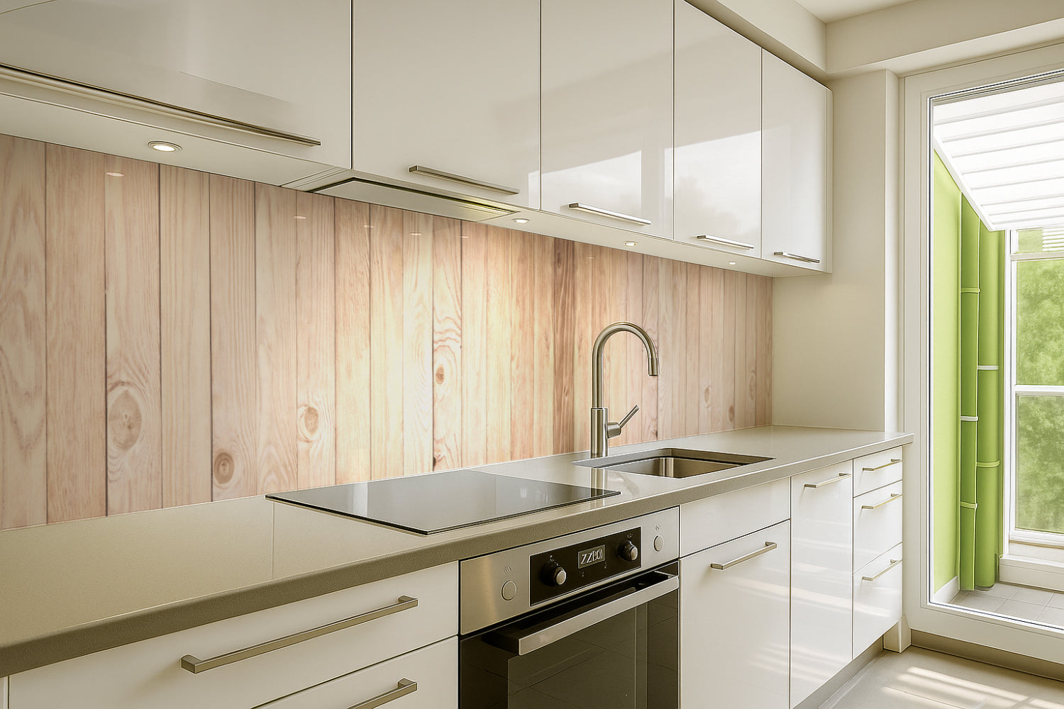 Küchenrückwand Holzoptik