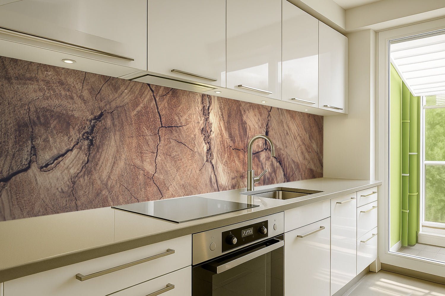 Spritzschutz Küche Holzoptik